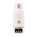 Chauffe biberon nomade Jolly Mino 500 ml seul sur fond blanc, écran 37°C
