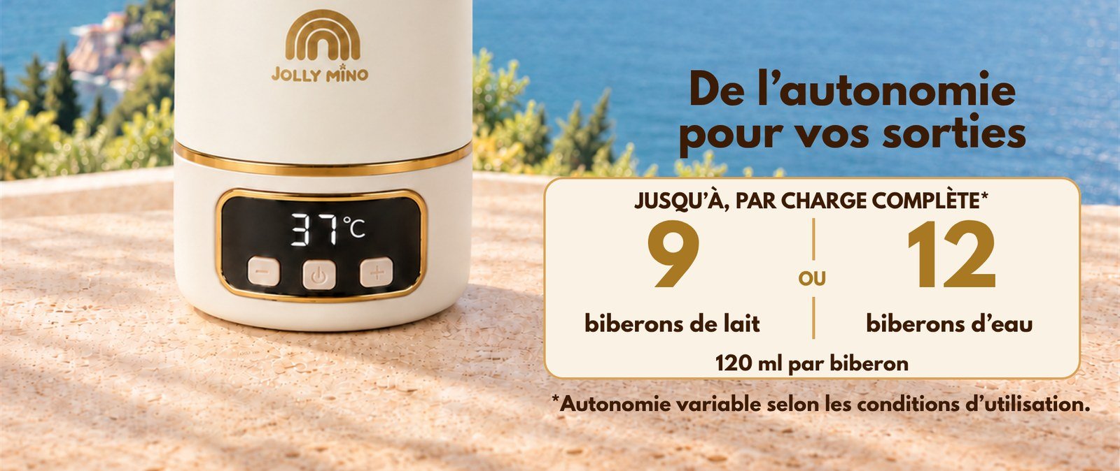 Chauffe-biberon nomade V2 Jolly Mino
