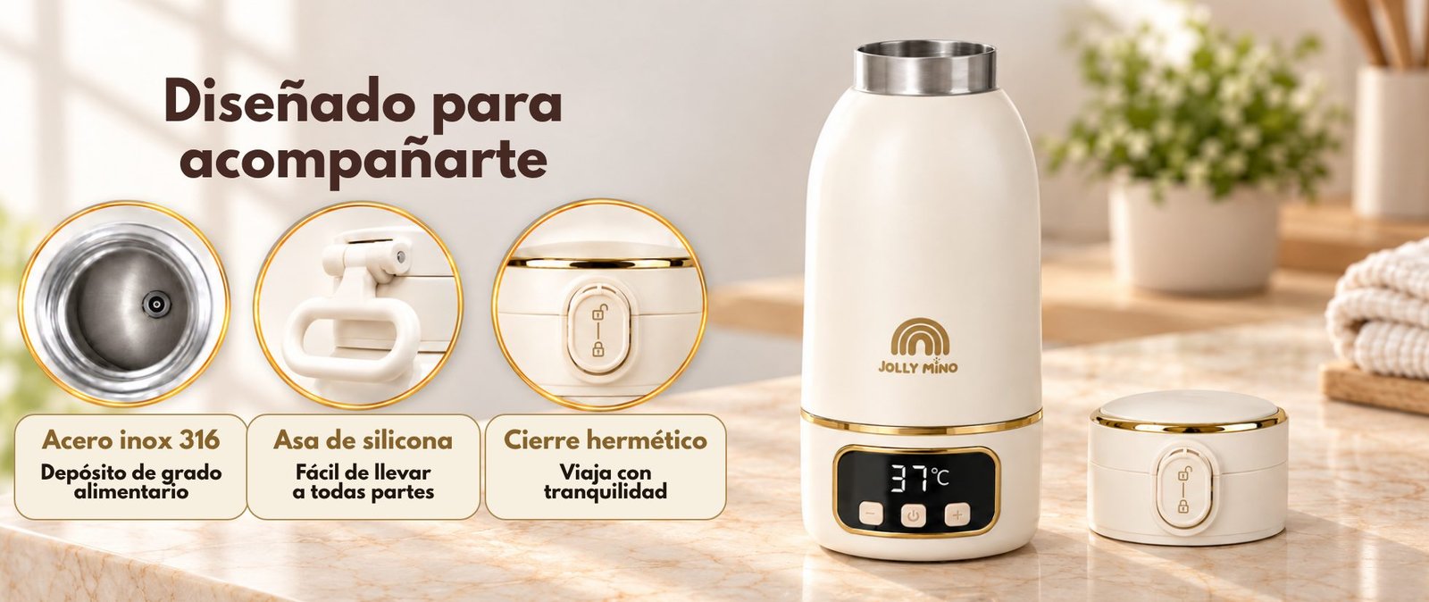 Calientabiberones portátil V2 Jolly Mino