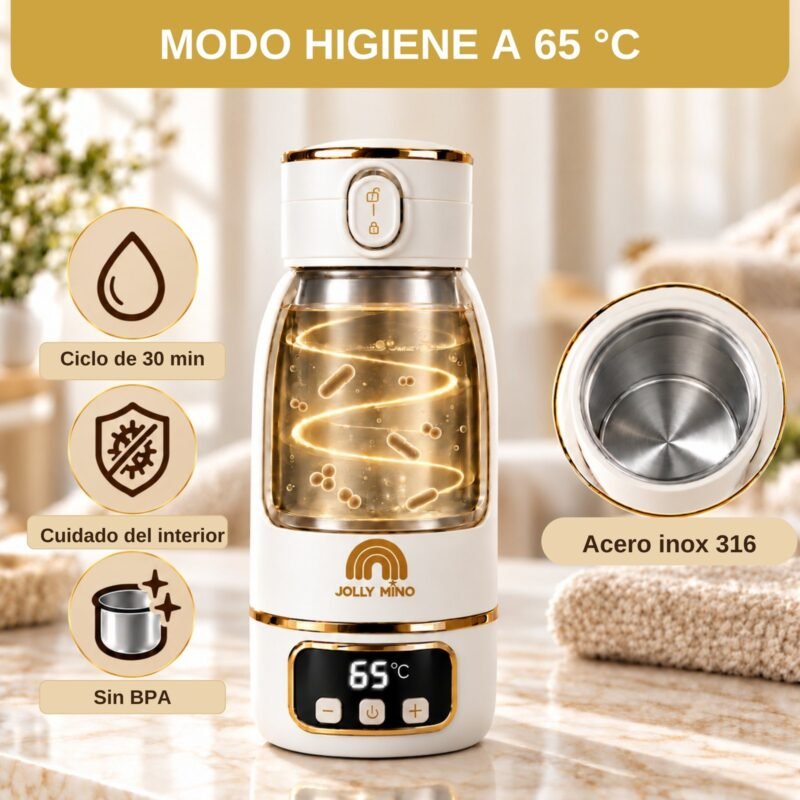 Modo de higiene 65 °C del termos portátil V2